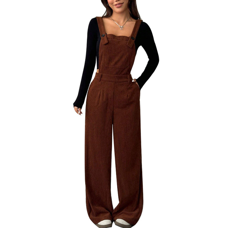 Women's Trendy Corduroy Overalls