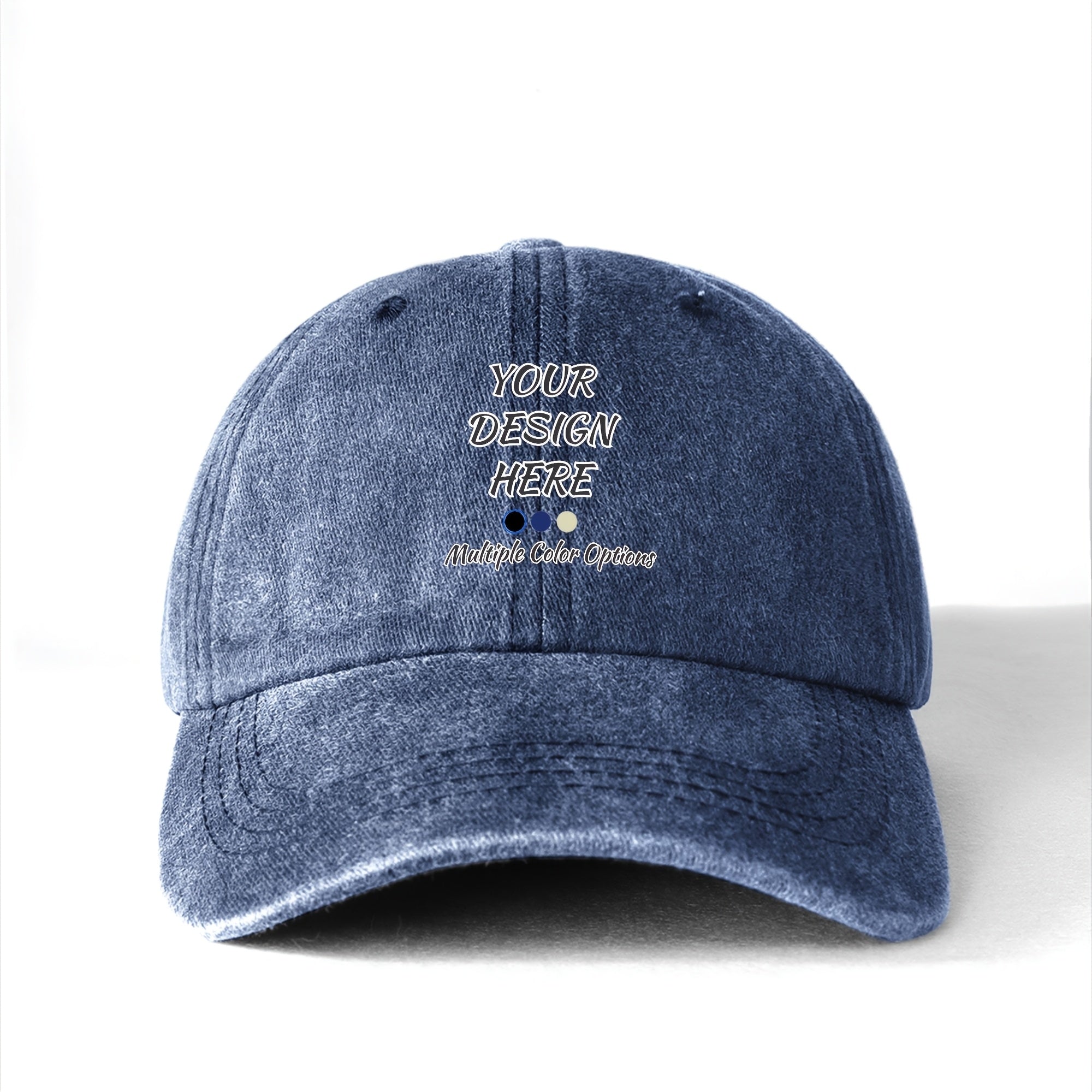 Boys' Washable Cotton Baseball Cap with Curved Brim
