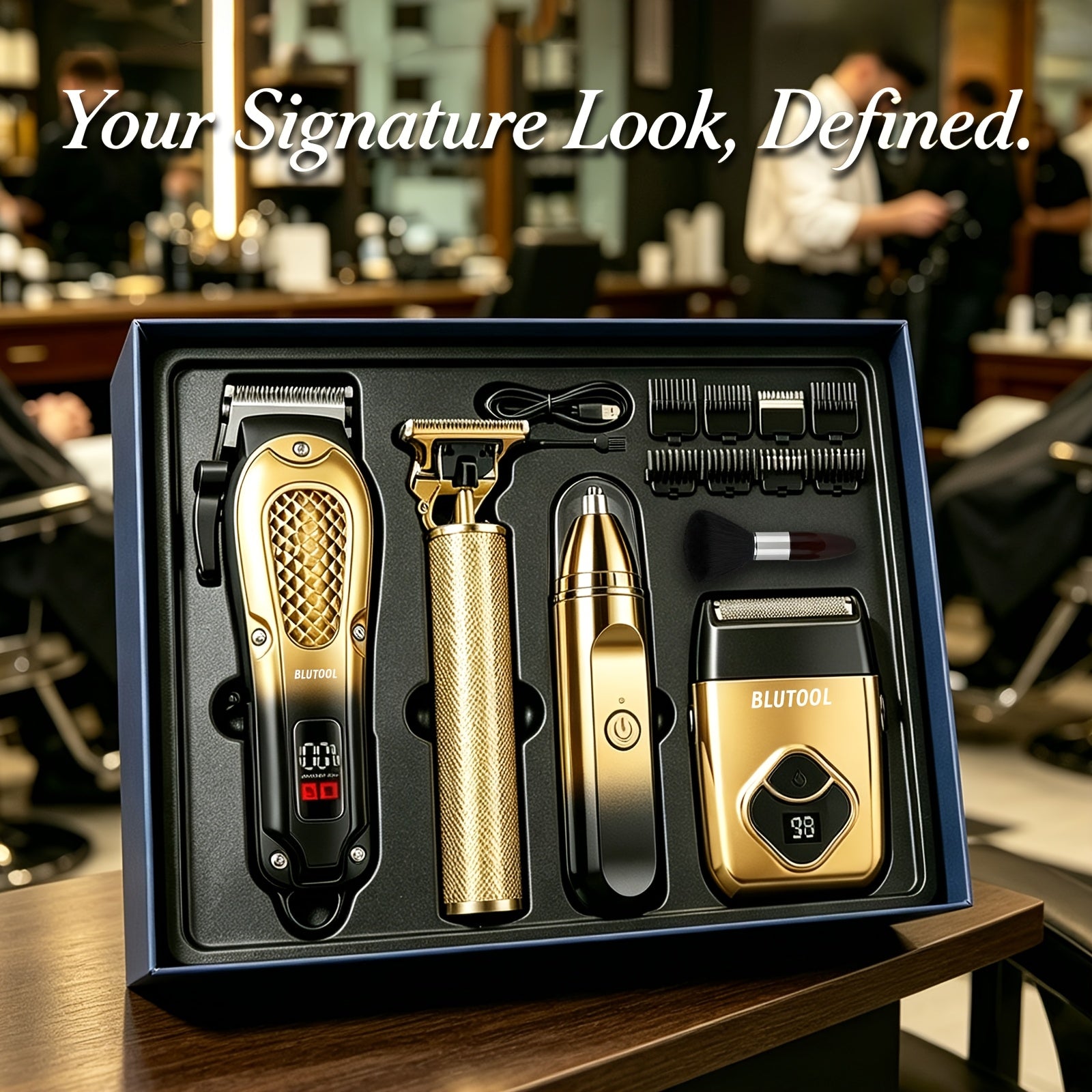 4-in-1 Cordless Rechargeable Hair Cutting & Grooming Kit