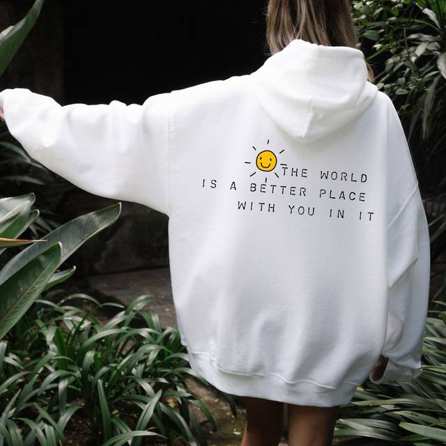 Unisex Casual Printed Long-Sleeve Loose Pullover Hoodie