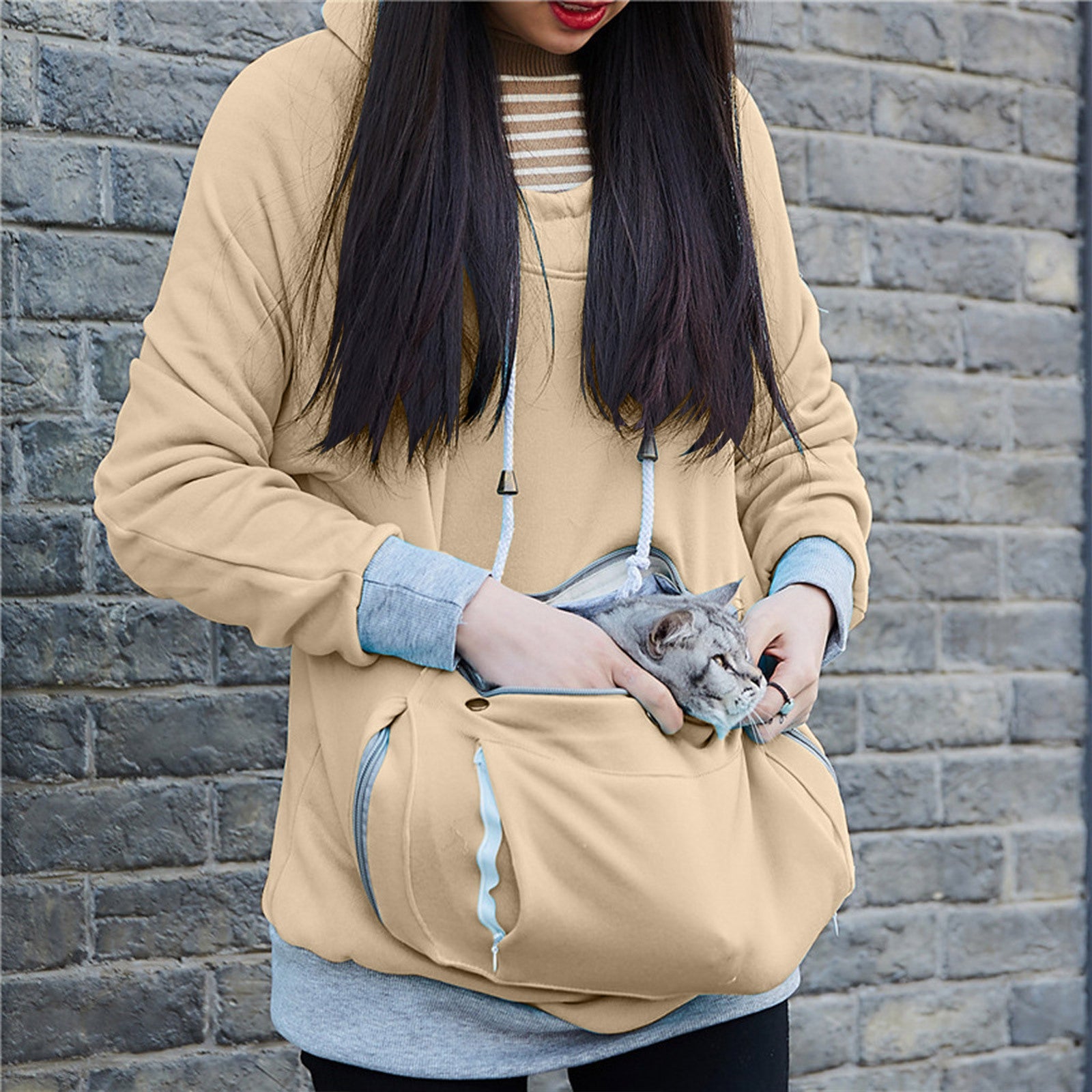 Cozy Oversized Cotton Pullover Sweater for Women