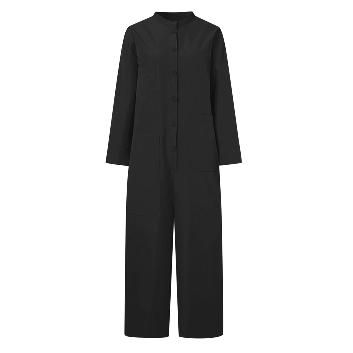 Plus Size Multi-Pocket Utility Jumpsuit for Women