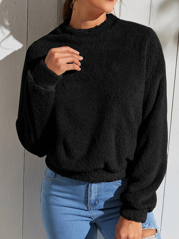 Cozy Double-Sided Velvet Loose Fleece Sweatshirt