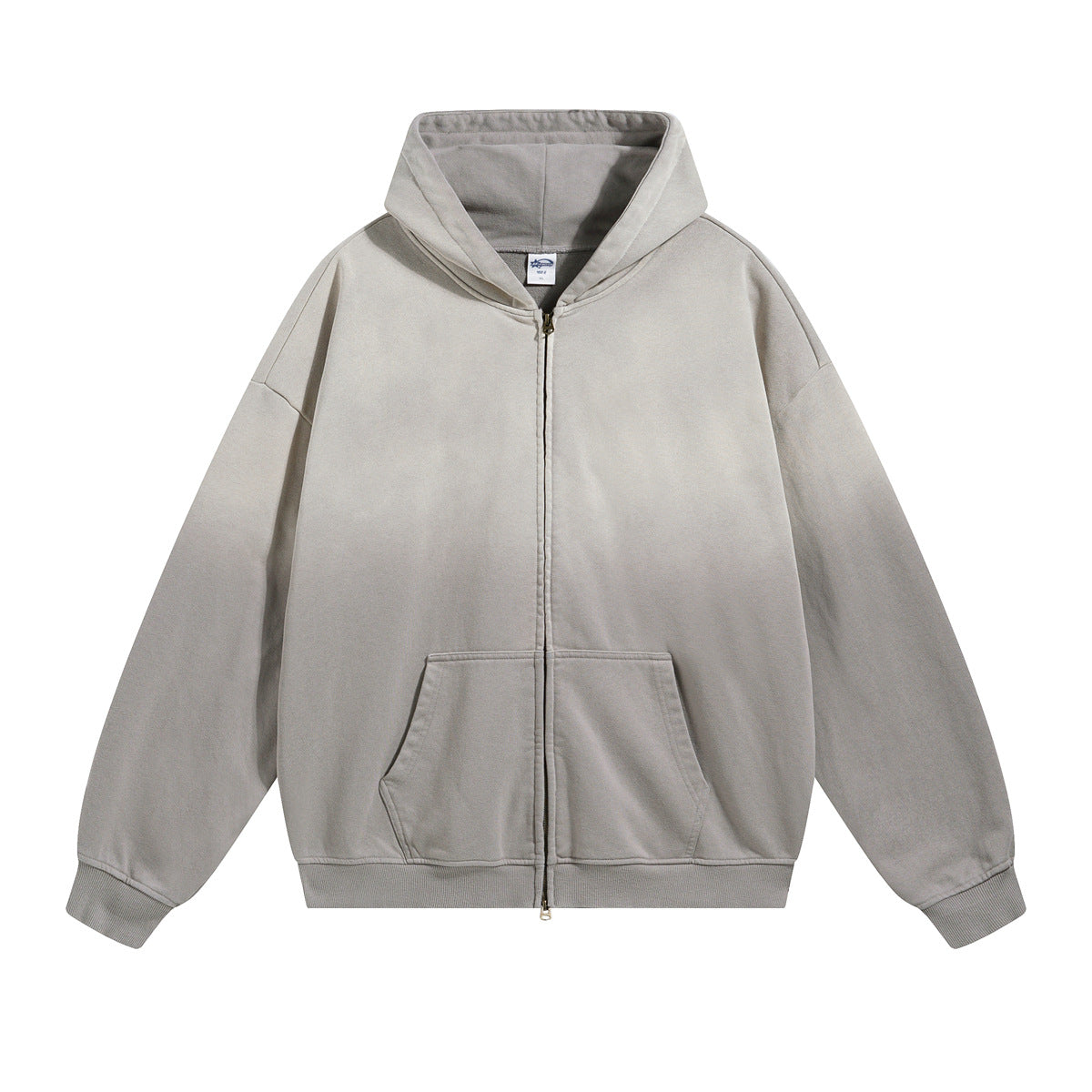 Vintage Washed Unisex Spray-Dyed Cardigan Coat