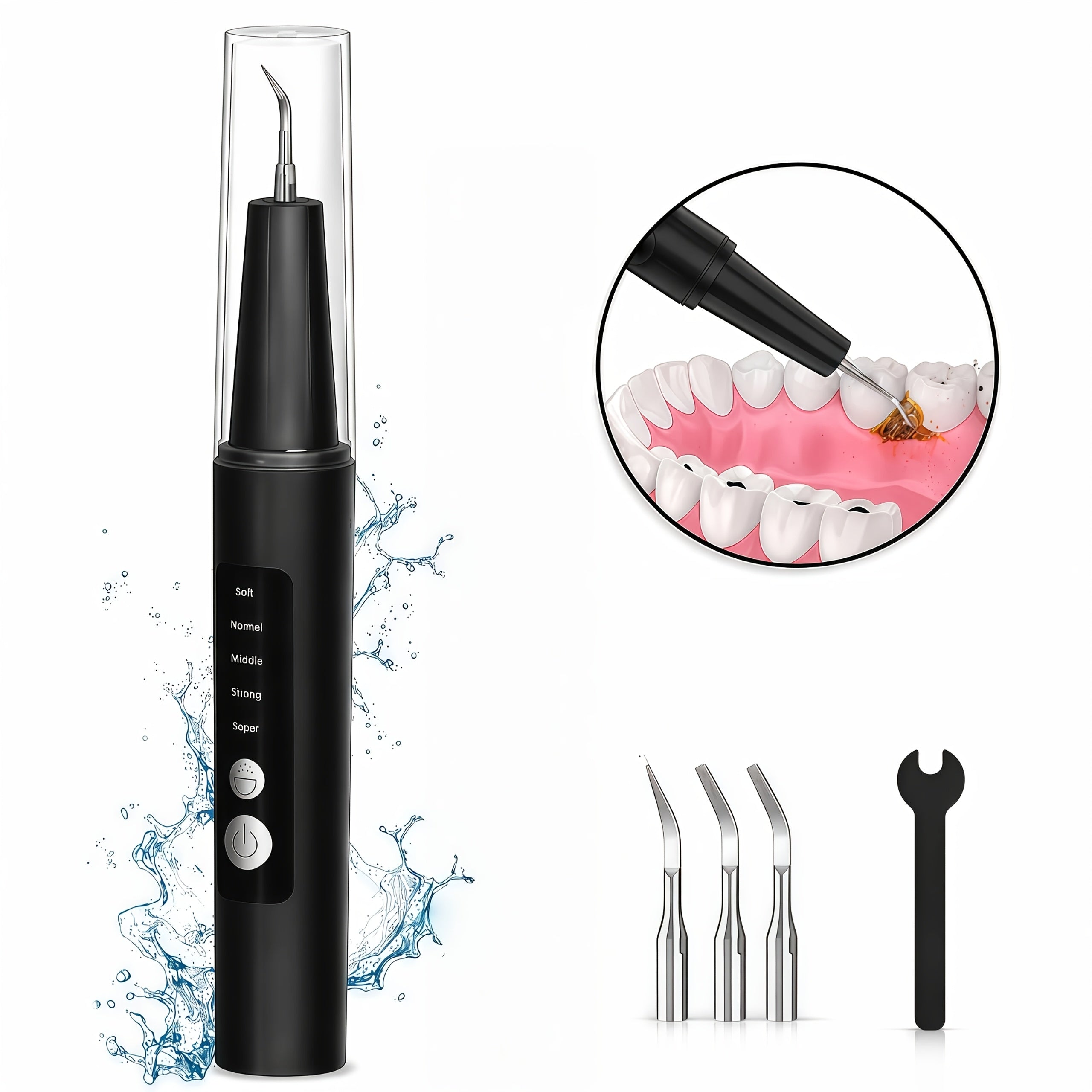 USB Rechargeable Tartar Remover with LED Light