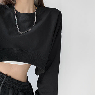Women's Solid Color Loose Short Sweater