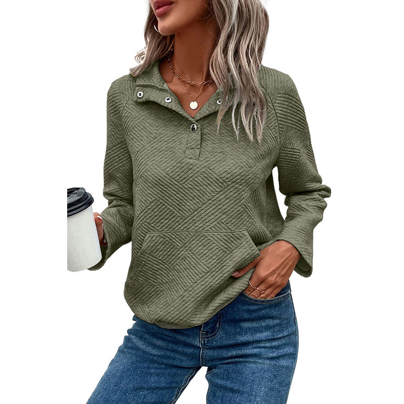 Chic V-Neck Long Sleeve Women's Top