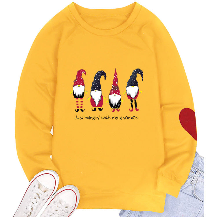 Women's Round Neck Arm Love Sweater
