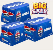 3 packs Pepsi Soda Pop Cola 7.5 fl oz 6 Pack, Paperboard, Allergens Not Contained (18 COUNT) TOTAL