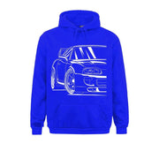 2JZ JDM Car Hoodie - Casual Automotive Pullover Sweatshirt