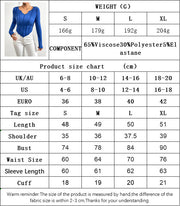 V-Neck Irregular Knit Long Sleeve Top