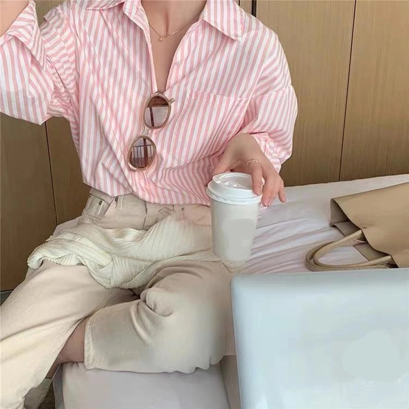 Fashion Casual Temperament Shirt Top For Women