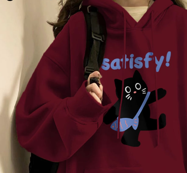 Plus Cashmere Slimming Women's Winter Hoodie