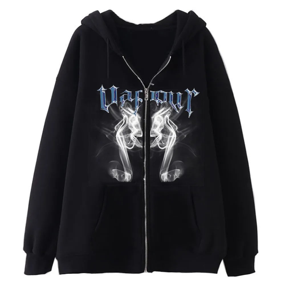 Dark Skull Skeleton Zip-Up Hoodie & Sweatshirt