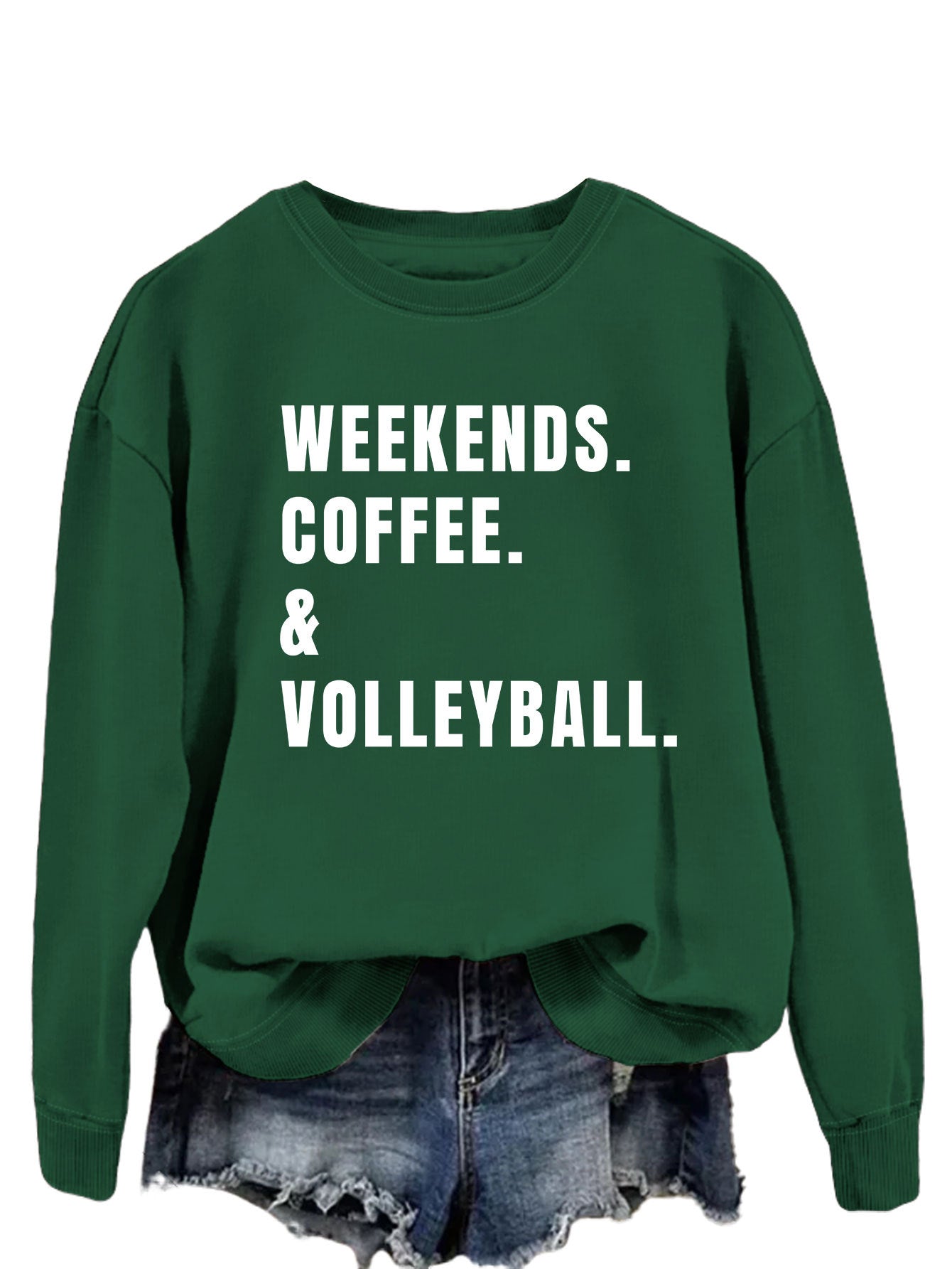 Women's Cozy Round Neck Long Sleeve Loose Sweatshirt