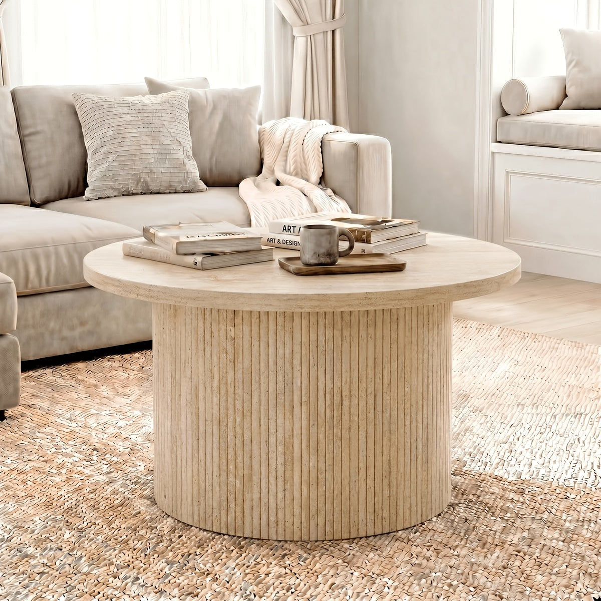 Modular L-shaped chaise longue sofa bed with deep seat and corduroy upholstery