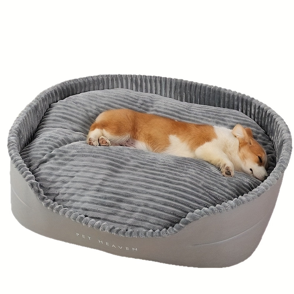 Ultra-soft Luxurious Dog Bed Kennel - Pet Beds - Plush, Bite-resistant, Dirt-proof, Comfortable, Four Seasons Use, Machine Washable, Perfect Living Room Pet Haven With Easy Care