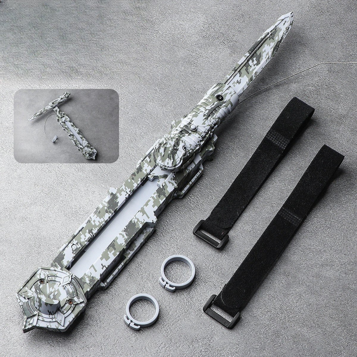 Retractable 1:1 Scale Forearm Gauntlet Prop – Rotating Wrist Accessory for Cosplay