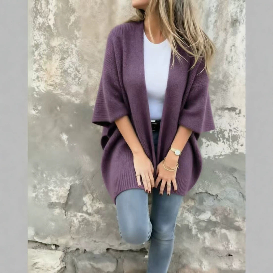 Loose Laid-back Cardigan Sweater Coat for Women
