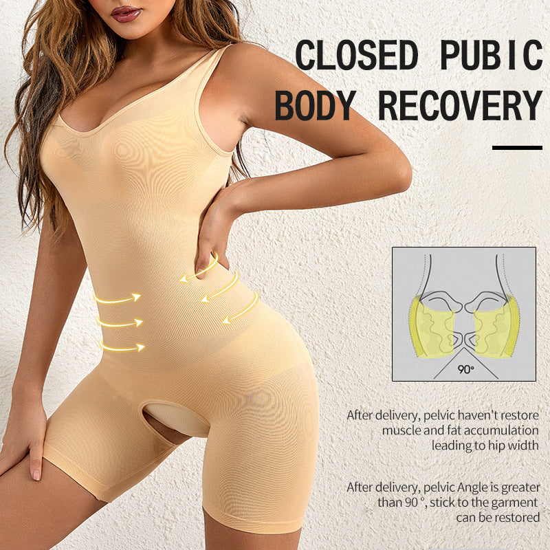 Seamless Postpartum Waist Trainer & Body Shaper Bodysuit