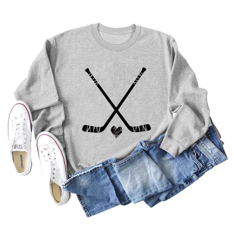 Plus Size Casual Long Sleeve Letter Print Autumn Sweater