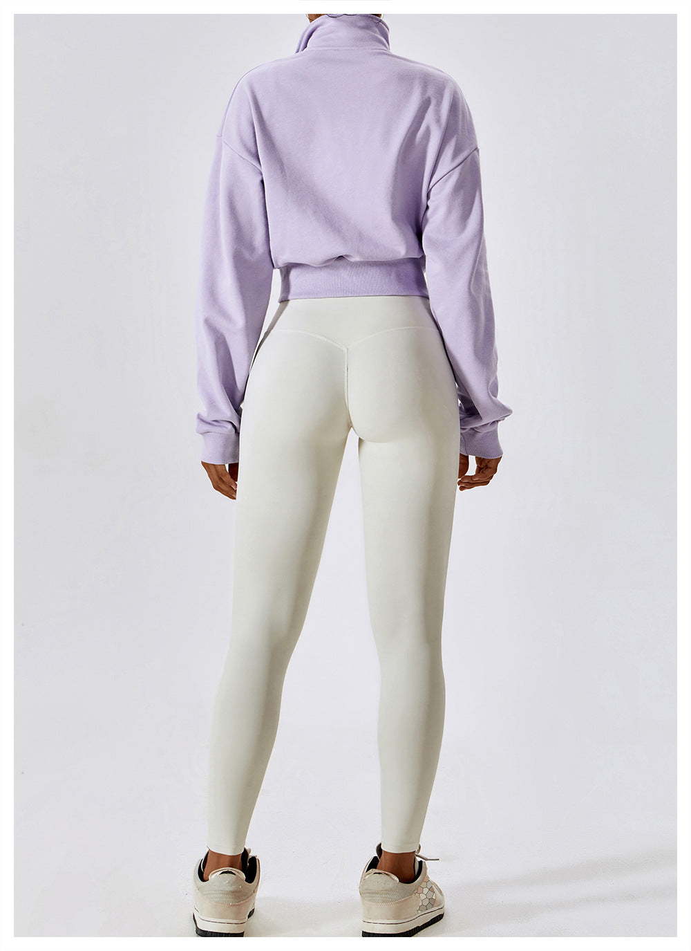 Women's Loose Zip Long Sleeve Sporty Casual Sweatshirt