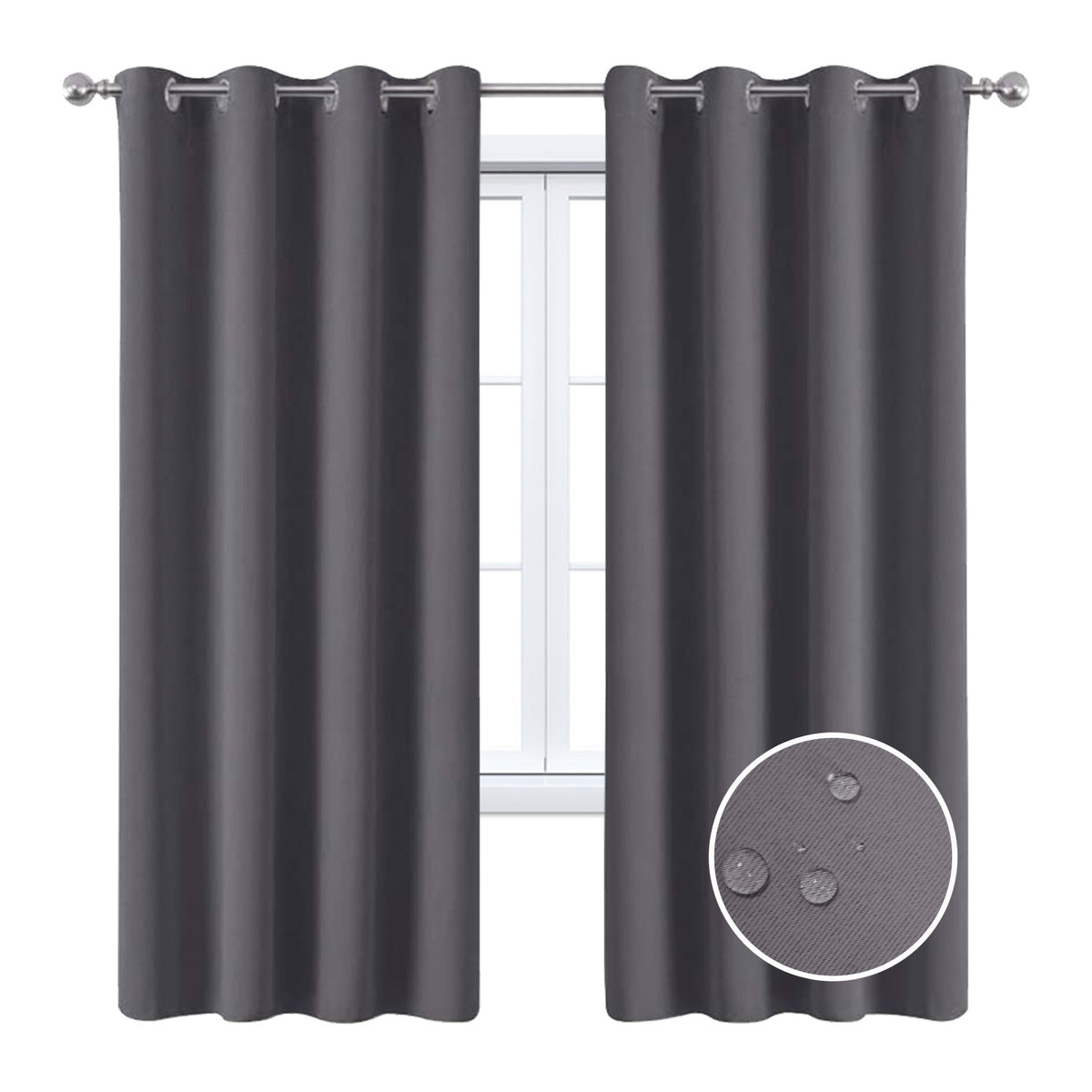 Full Blackout Hot Sale Curtain with Black Lining on the Back