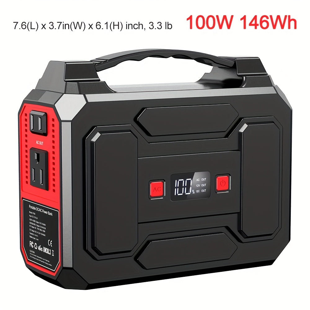 300W/100W Portable Power Station Solar Generator