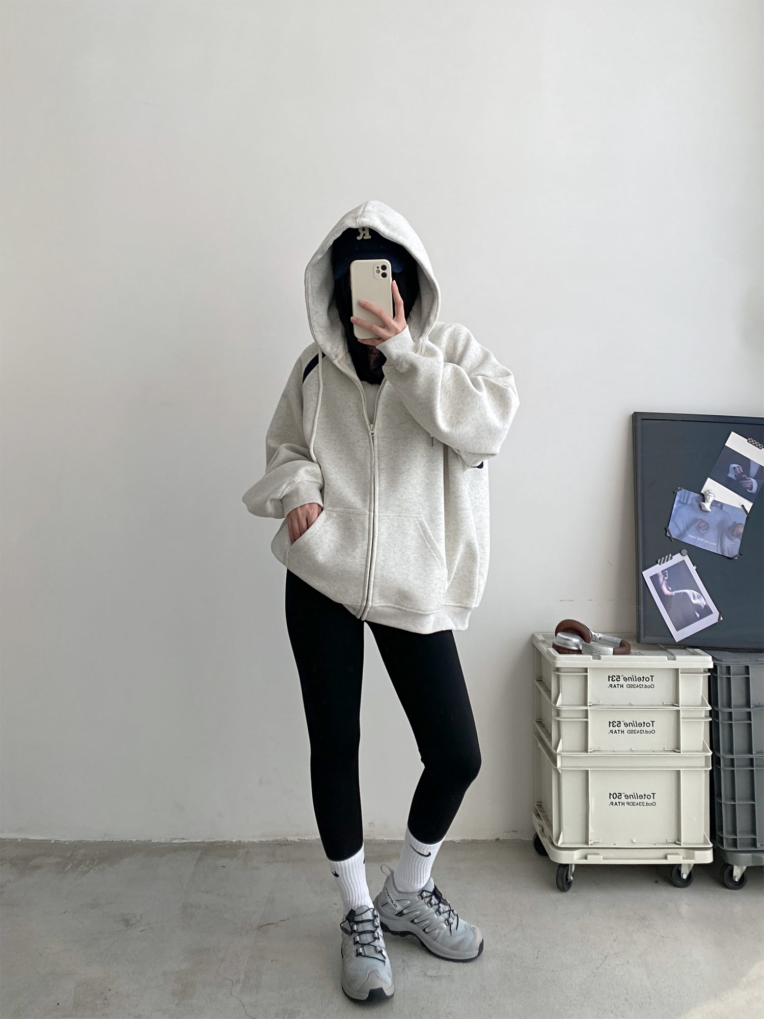 Women's Cozy Zip-Up Hooded Sweater Coat