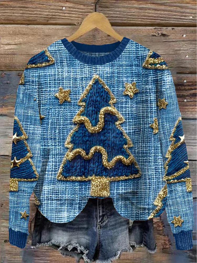 Festive 3D Elk Christmas Sweatshirt for Men