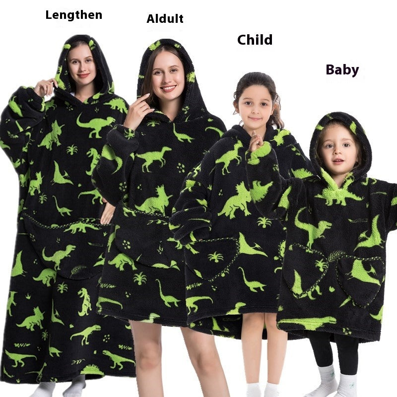 Cozy Oversized Thickened Hooded Blanket Sweatshirt