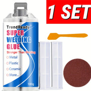 Heavy-Duty Casting Glue with Mixing Kit – 100g High-Strength Liquid Adhesive for Metal Repairs