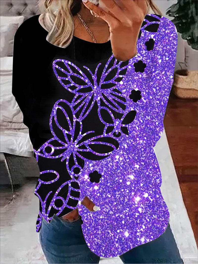 Women's 3D Printed Casual Long Sleeve Sweatshirt