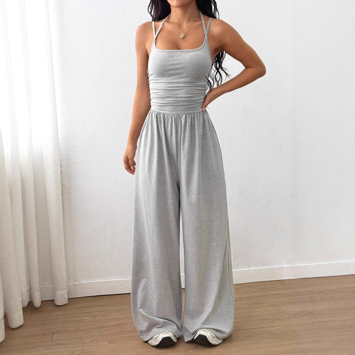 Comfy Casual Travel Vacation Pocket Jumpsuit