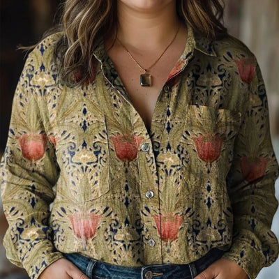 Women's Casual Printed Short-sleeve Top