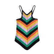 Rainbow Color Sling Camisole