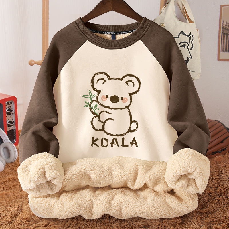 Women's Fleece-Lined Hooded Berber Winter Coat