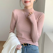 Half Turtleneck Bottoming Shirt Inner Wear Long Sleeve T-shirt Top