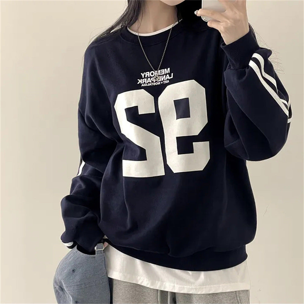 Korean Style Loose Casual Cotton Sweater for Women