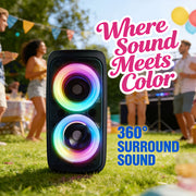 Portable Wireless Karaoke Speaker with High‑Power Subwoofer, TF‑Card & USB Support – Outdoor‑Ready