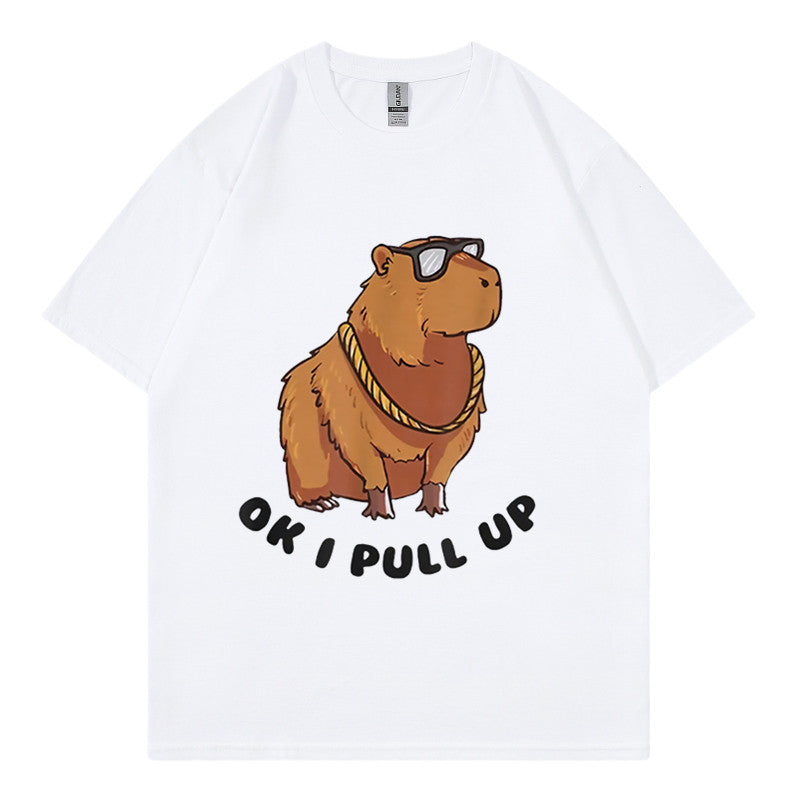 Men's Hip Hop Graphic Tee Loose Streetwear T-Shirt