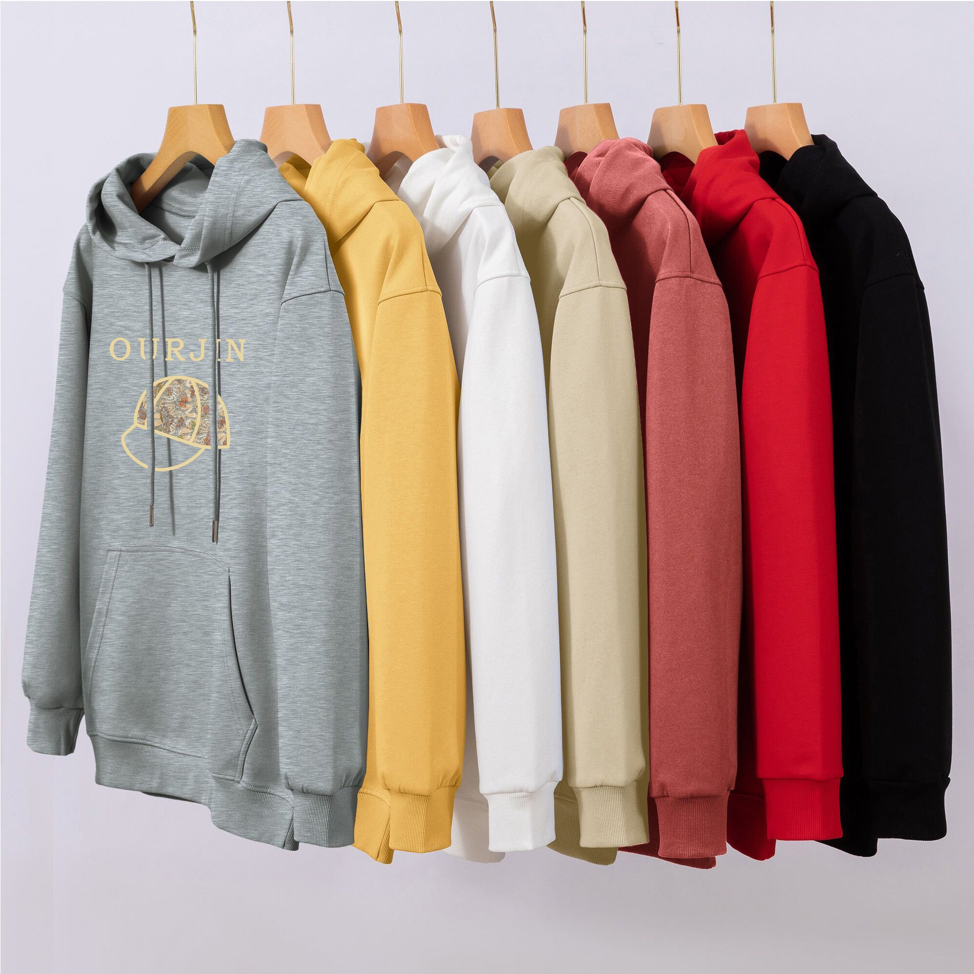 Fleece-Lined Cute Anime Print Winter Hoodie