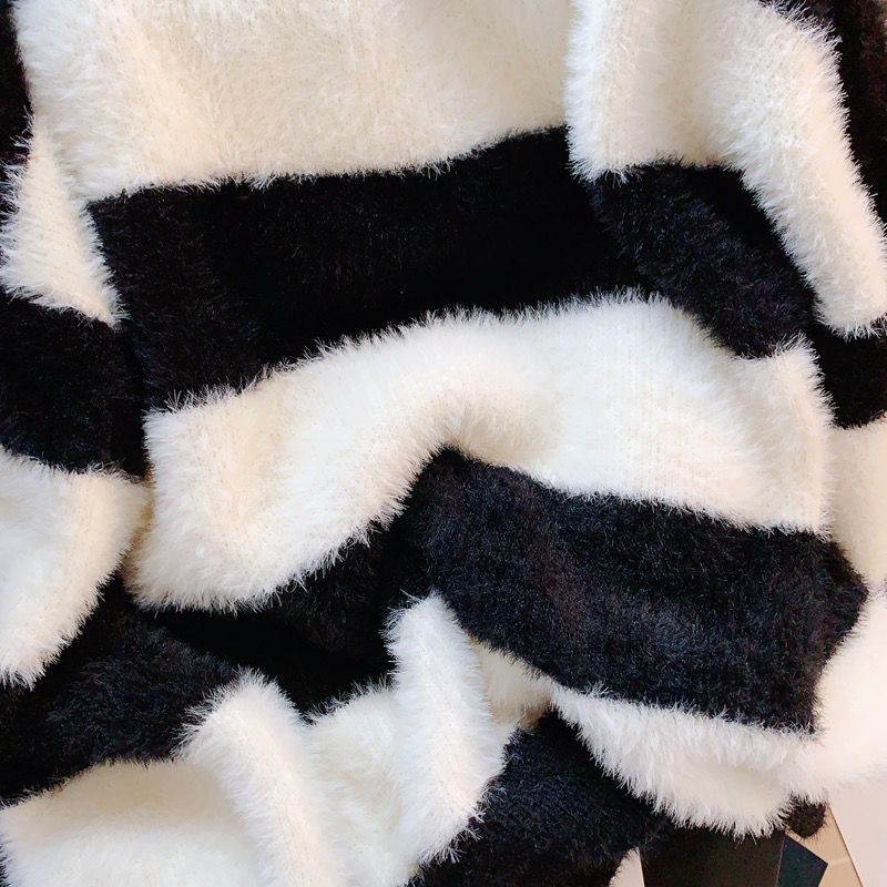 Mink Fur Sweater Women High-end Sense Autumn and Winter Loose Lazy Style