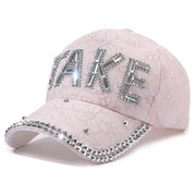 Summer Lightweight Rhinestone Baseball Cap for Women