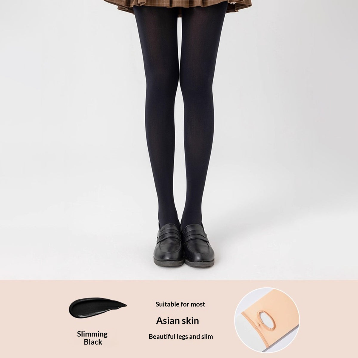 Anti-Slip Fleece-Lined Thick Tights for Ultimate Warmth