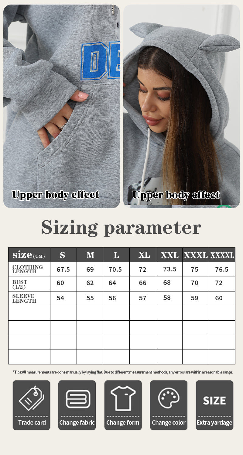Chic Printed Long Sleeve Casual Sweatshirt for Women