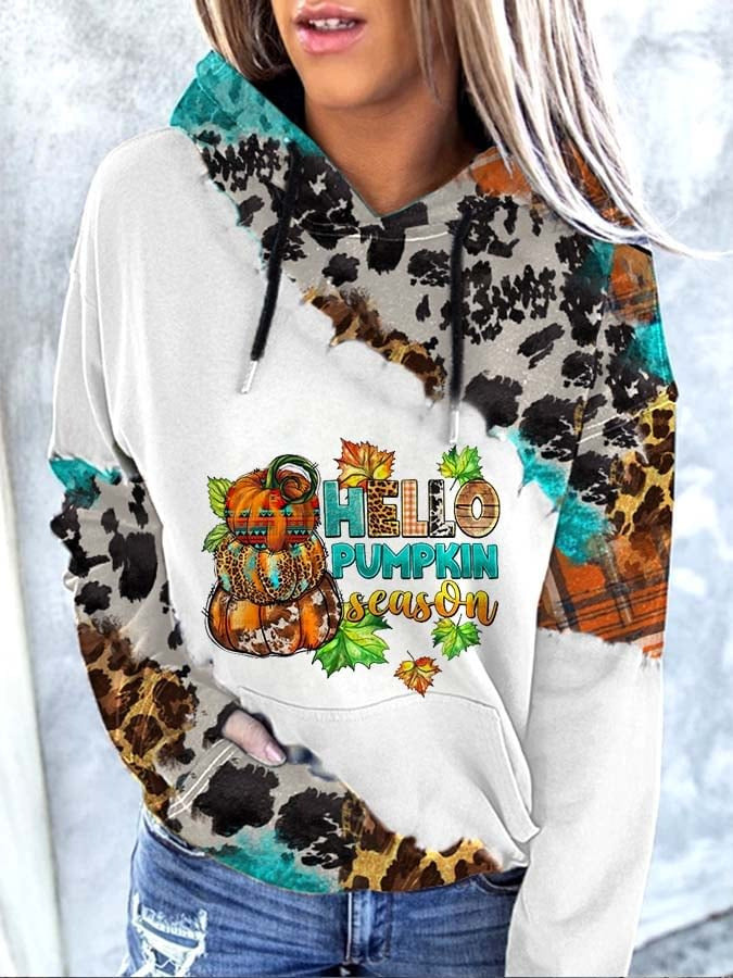 Bold 3D Print Streetwear Women's Pullover Hoodie