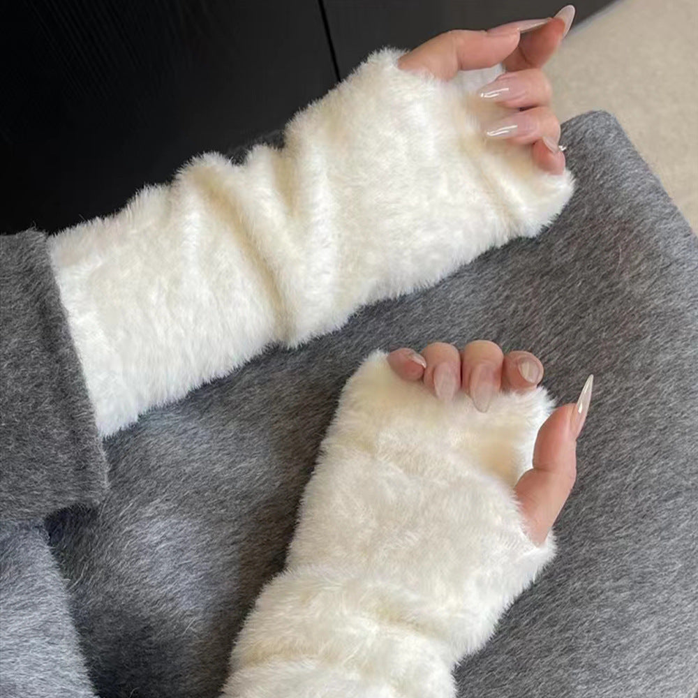 Warm Half-Finger Gloves