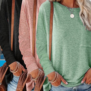 3-Pack Women's Casual Long Sleeve Tops Soft Everyday Tees