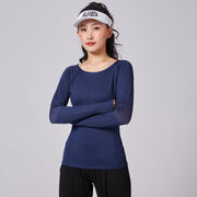 Women's Slim Fit Moisture-Wicking Long Sleeve Fitness Top